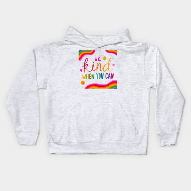 Be Kind Kids Hoodie by Doodle by Meg